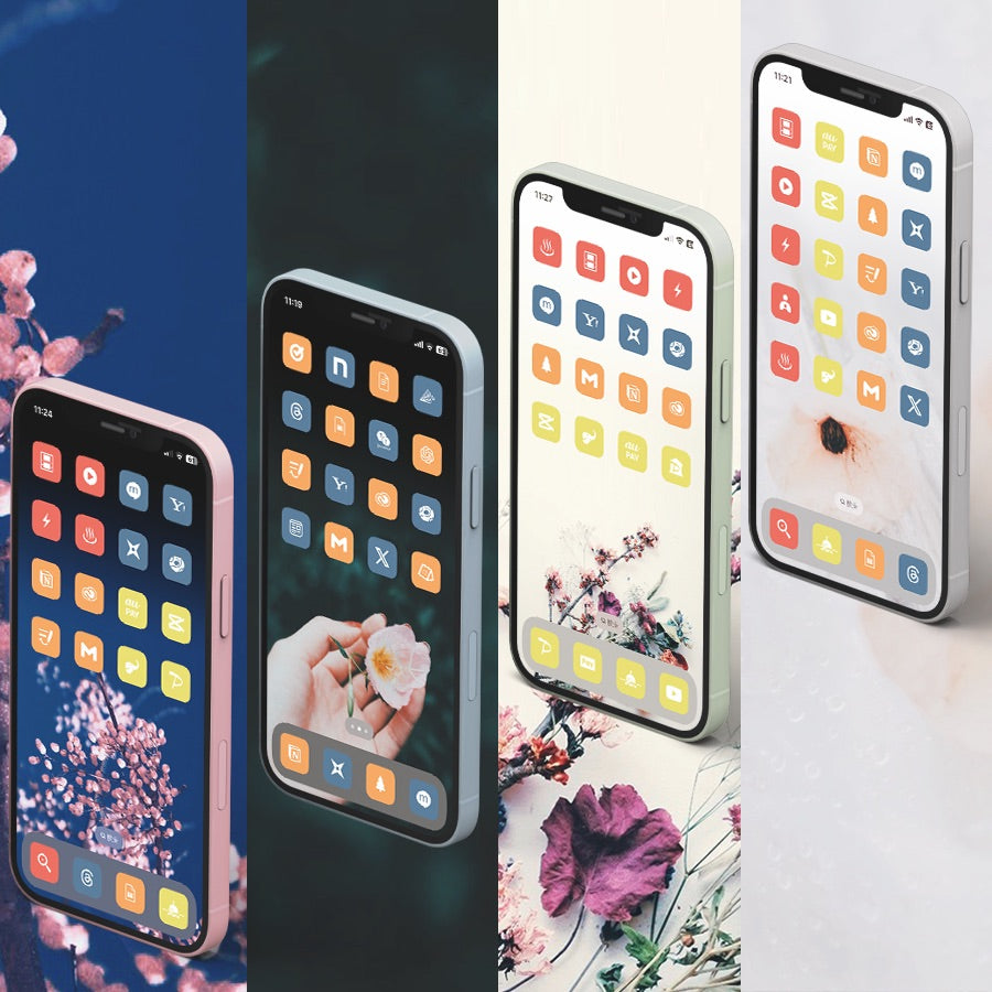 【古性のち×AZ-icon】Melting flowers 4Color Set