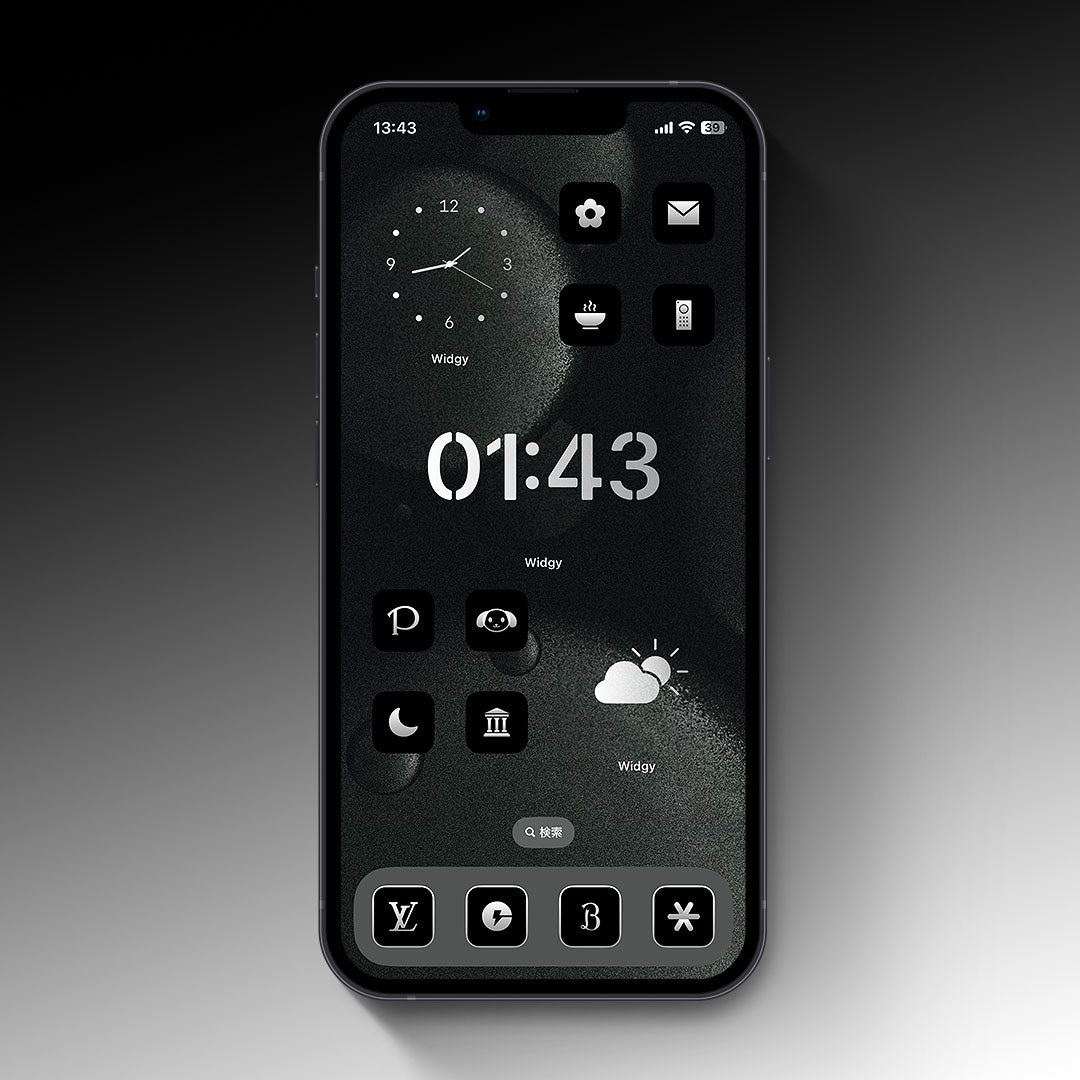 Monotone-Silver 2Color Set
