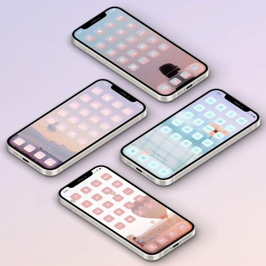 【古性のち×AZ-icon】Minimal&Pastel 4Color Set