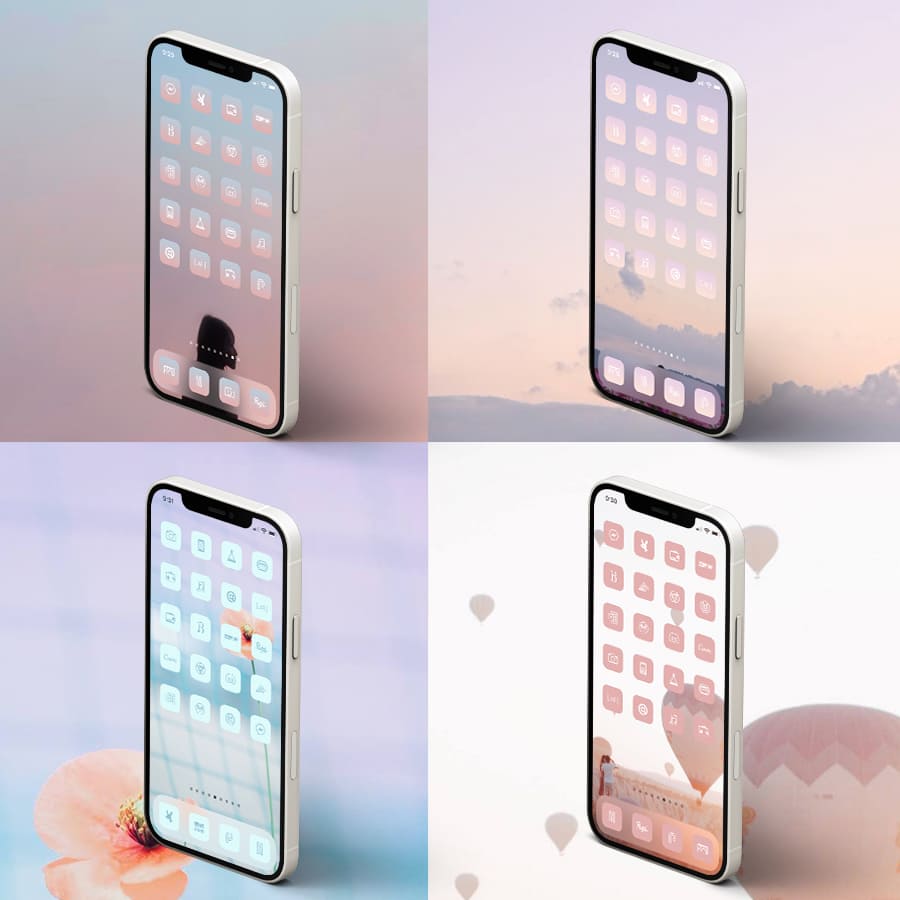 【古性のち×AZ-icon】Minimal&Pastel 4Color Set