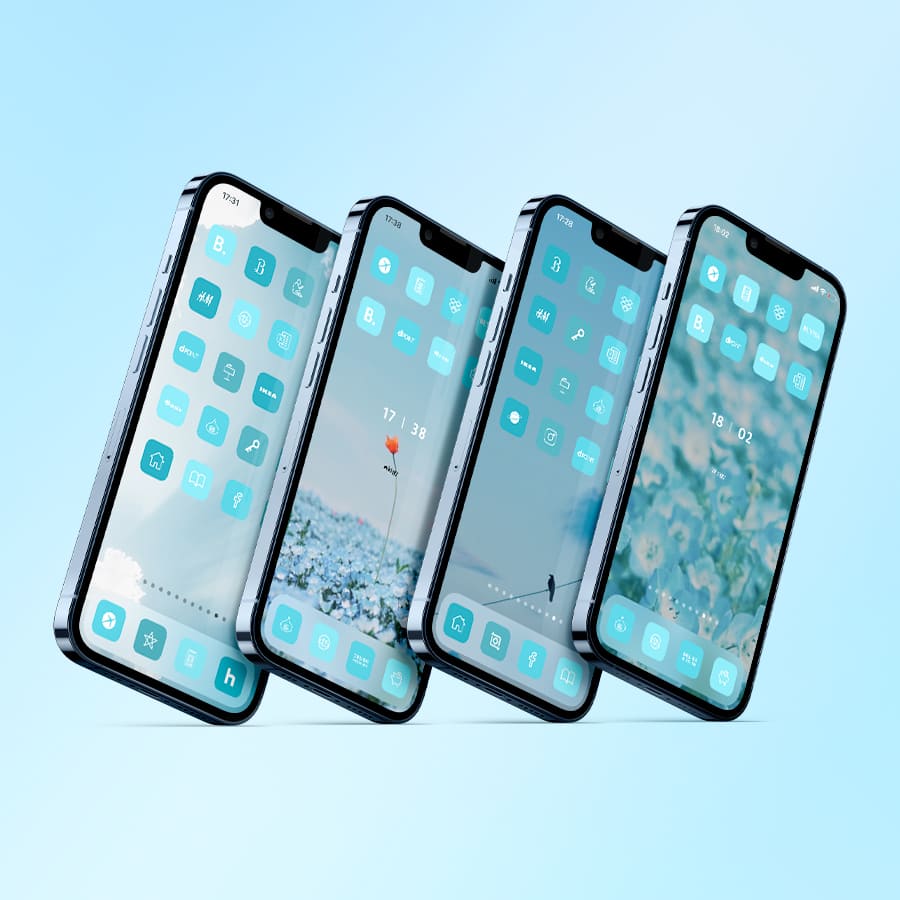 【古性のち×AZ-icon】Pure-Blue 4Color Set