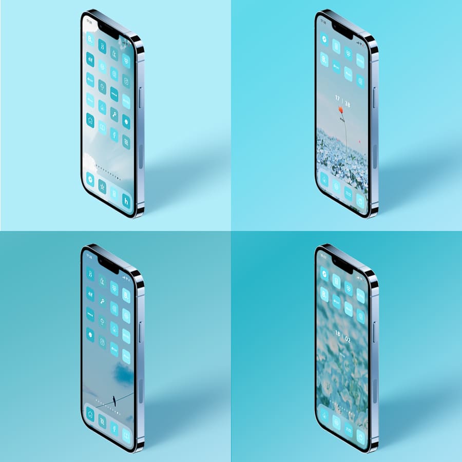 【古性のち×AZ-icon】Pure-Blue 4Color Set