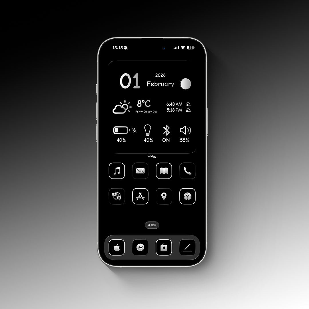 Monotone-Silver 2Color Set